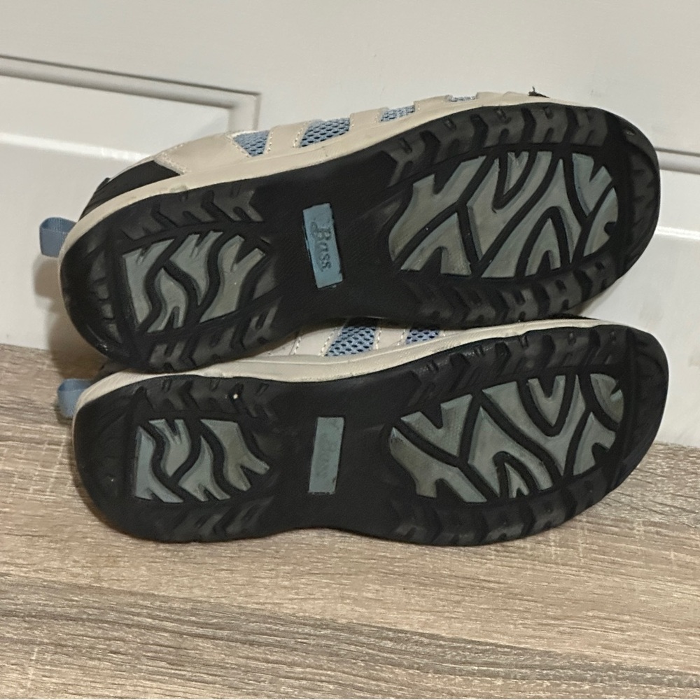 Bass Women's Seminole Water Shoes, Size 7.5M Blue Cream EUC - Picture 6 of 7